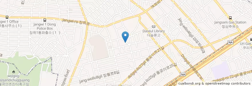 Mapa de ubicacion de 장위2동 en 대한민국, 서울, 성북구, 장위2동.
