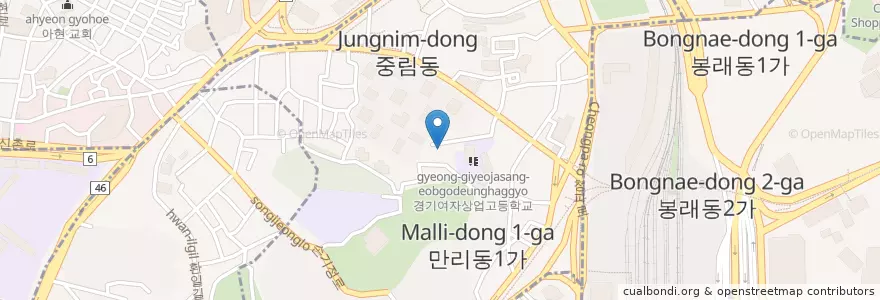 Mapa de ubicacion de Jungnim-dong en South Korea, Seoul, Jung-Gu, Jungnim-Dong.