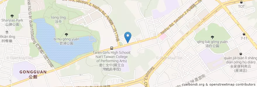 Mapa de ubicacion de BUS蛋餅坊 en Тайвань, Новый Тайбэй, Тайбэй, Нэйху.