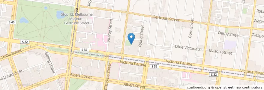 Mapa de ubicacion de St Mary of the Cross Chapel en Австралия, Виктория.