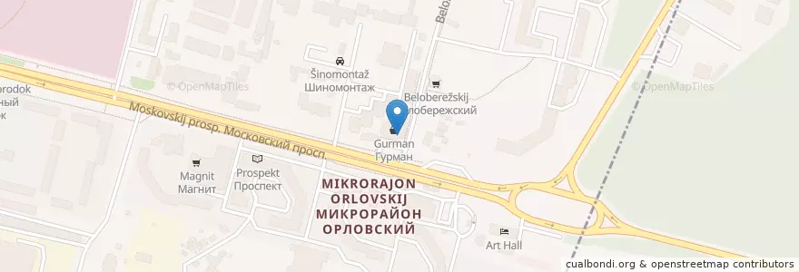 Mapa de ubicacion de Mister & Missis Grille en Russia, Central Federal District, Bryansk Oblast, Bryansky District, Bryansk, Свенское Сельское Поселение.