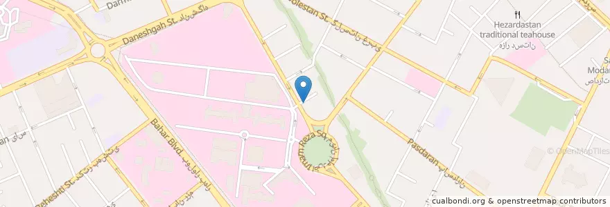 Mapa de ubicacion de مجتمع تخصصی پزشکان کیمیا en Iran, Khorassan Ravazi, شهرستان مشهد, مشهد, بخش مرکزی شهرستان مشهد.