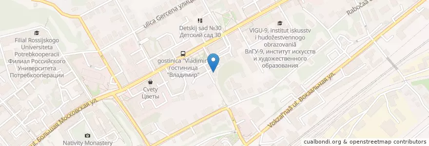 Mapa de ubicacion de Информационно-учебный центр en Russia, Central Federal District, Vladimir Oblast, Городской Округ Владимир.
