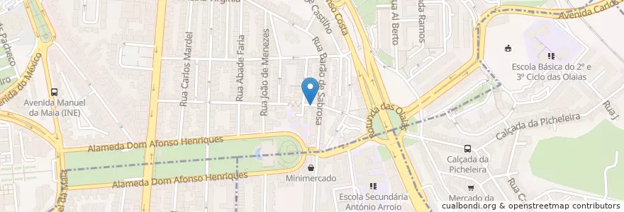 Mapa de ubicacion de Zé do cozido en البرتغال, Área Metropolitana De Lisboa, Lisboa, Grande Lisboa, لشبونة.