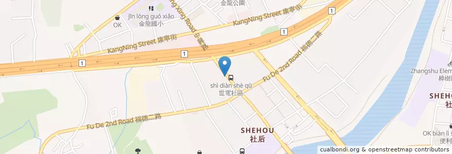 Mapa de ubicacion de 福德永和豆漿大王 en تايوان, تايبيه الجديدة, 汐止區.