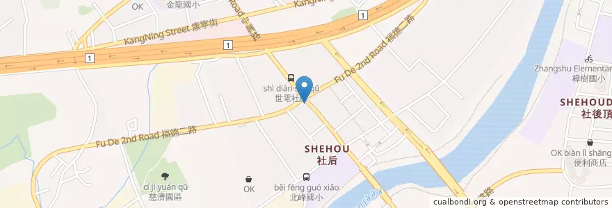 Mapa de ubicacion de 台新國際商業銀行 en تایوان, 新北市, 汐止區.