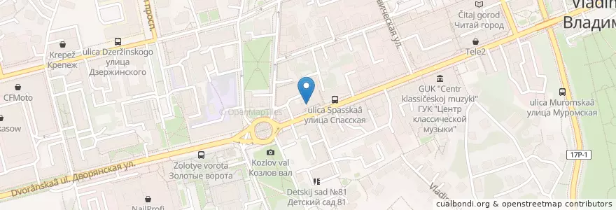 Mapa de ubicacion de Адам и Ева en Rusland, Centraal Federaal District, Владимирская Область, Городской Округ Владимир.