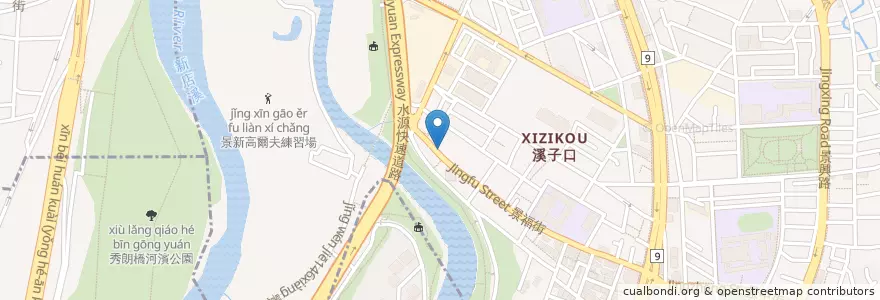 Mapa de ubicacion de 景慶里里民活動場所 en 台湾, 新北市, 文山区.