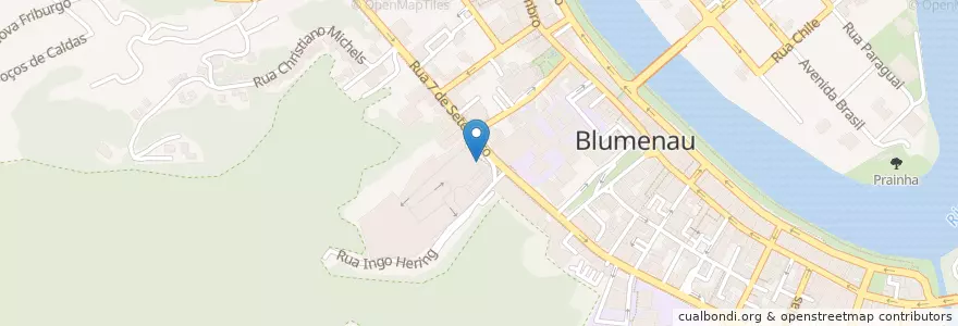 Mapa de ubicacion de Panvel en برزیل, منطقه جنوب برزیل, سانتا کاتارینا, Região Geográfica Intermediária De Blumenau, Microrregião De Blumenau, Blumenau.