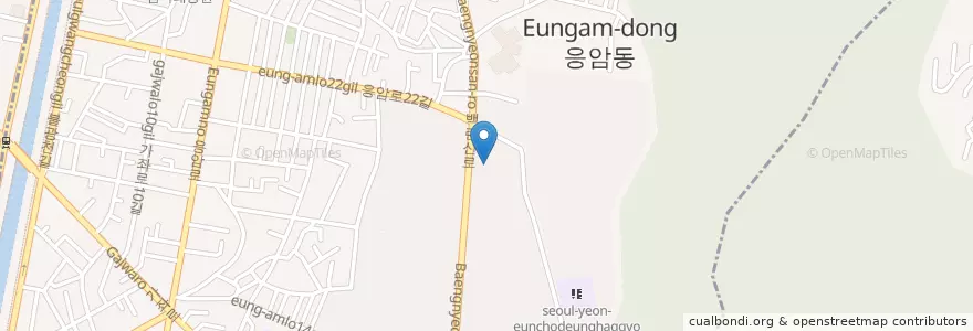 Mapa de ubicacion de 응암2동 en Corea Del Sud, Seul, 은평구, 응암2동.