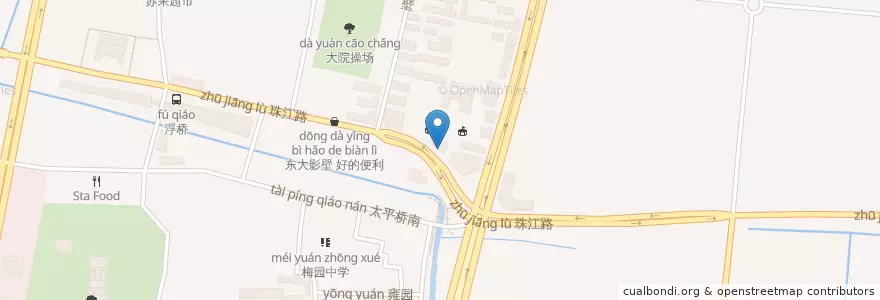 Mapa de ubicacion de 乐膳基 en China, Jiangsu, Nanjing, 玄武区.