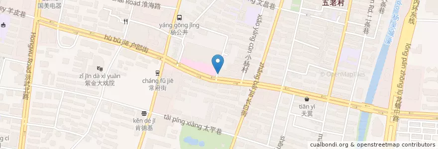 Mapa de ubicacion de 益丰大药房 en China, Jiangsu, Nanjing, 秦淮区.