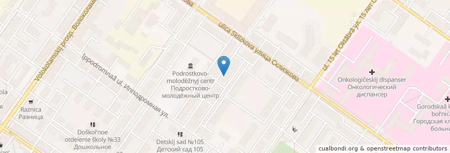 Mapa de ubicacion de Детская библиотека №29 en Russie, District Fédéral Central, Oblast De Tver, Городской Округ Тверь, Калининский Район.