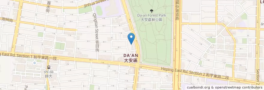 Mapa de ubicacion de 萬國家畜醫院 en Taïwan, Nouveau Taipei, Taipei, District De Daan.