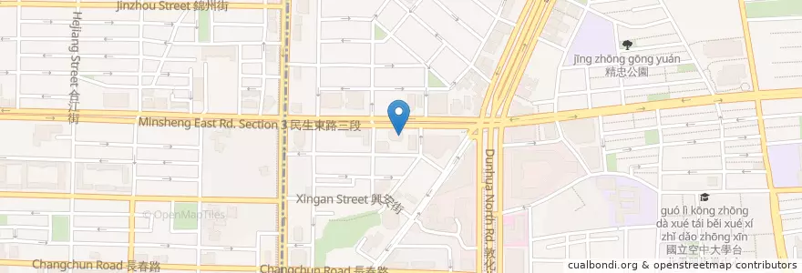 Mapa de ubicacion de chilis美式休閒餐廳 en تایوان, 新北市, تایپه, 松山區.