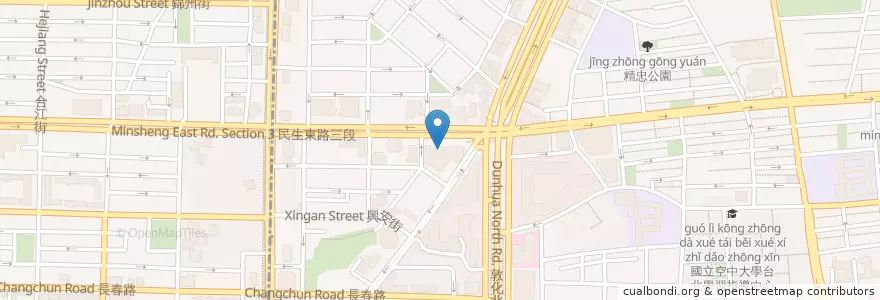 Mapa de ubicacion de 國泰世華商業銀行 en Taiwan, Nuova Taipei, Taipei, Distretto Di Songshan.