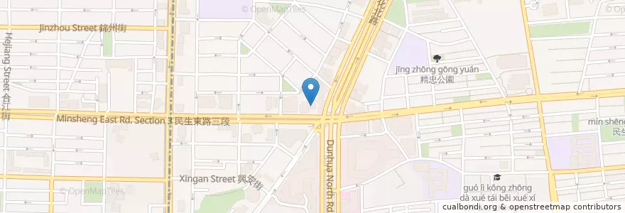 Mapa de ubicacion de 雙聖餐廳 en Taiwan, New Taipei, Taipei, Songshan District.