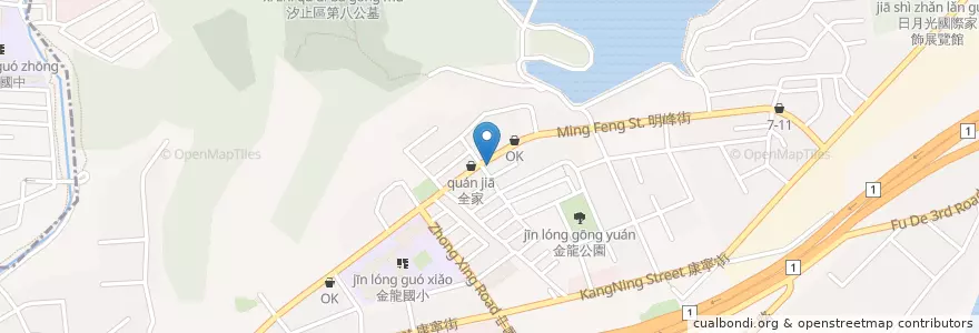 Mapa de ubicacion de 壹咖啡 en Taiwan, Nuova Taipei, Xizhi.