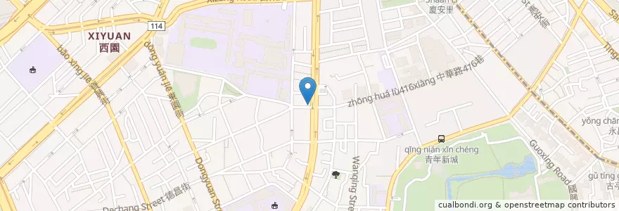 Mapa de ubicacion de 板信商業銀行 en 타이완, 신베이 시, 타이베이시, 완화 구.