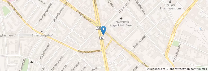 Mapa de ubicacion de Sheri's Café Bar en Schweiz, Basel-Stadt, Basel.