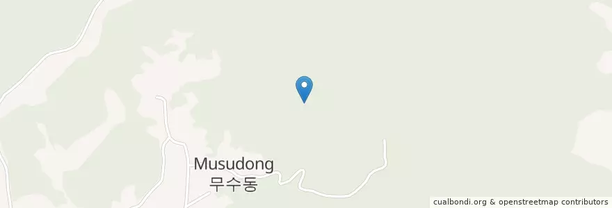 Mapa de ubicacion de 중구 en 대한민국, 대전, 중구, 산성동.