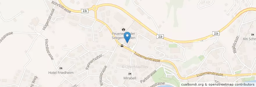 Mapa de ubicacion de Masiello en Suiza, Lucerna, Weggis.