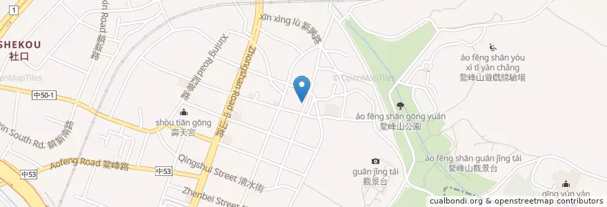 Mapa de ubicacion de First Bank en تايوان, تاي شانغ, 清水區.