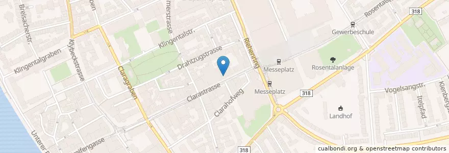 Mapa de ubicacion de Club Obsession en سوئیس, Basel-Stadt, Basel.