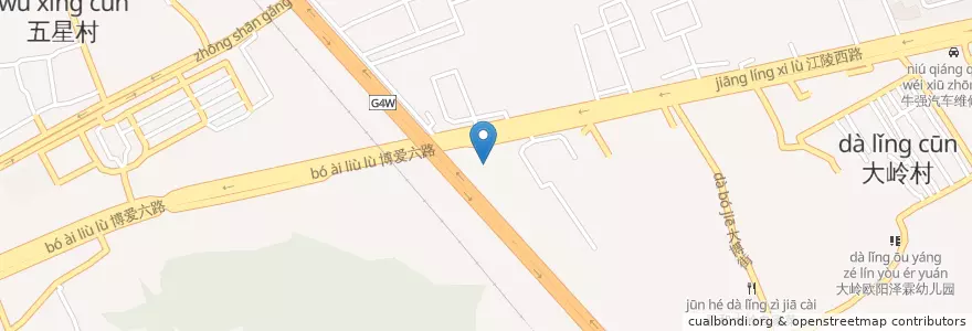 Mapa de ubicacion de 岭峡驾校 en چین, گوانگ‌دونگ, 中山市, 火炬开发区街道.