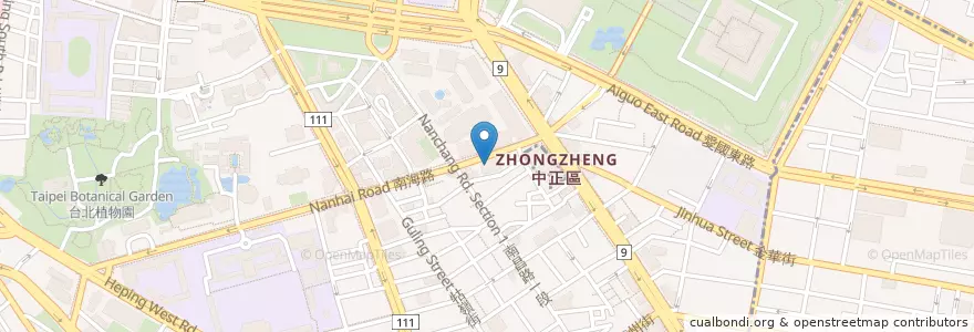 Mapa de ubicacion de 星巴克 en Taiwan, 新北市, Taipei, 中正區.