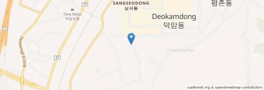Mapa de ubicacion de 덕암동 en Corea Del Sur, Daejeon, 대덕구, 덕암동.