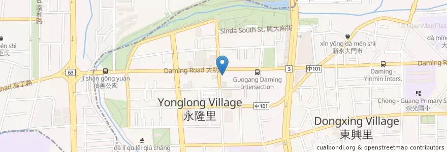 Mapa de ubicacion de CTBC en Tayvan, Taichung, 大里區.