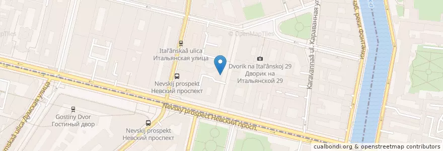 Mapa de ubicacion de Хачапури тетушки Марико en Russland, Föderationskreis Nordwest, Oblast Leningrad, Sankt Petersburg, Центральный Район, Palastviertel.