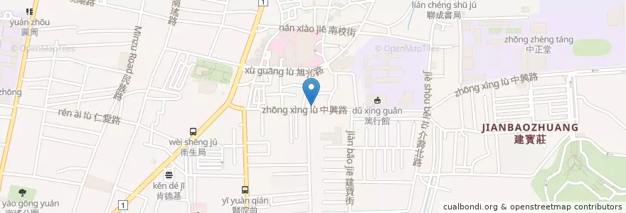 Mapa de ubicacion de 京樽壽司 en Tayvan, 臺灣省, Changhua, 彰化市.