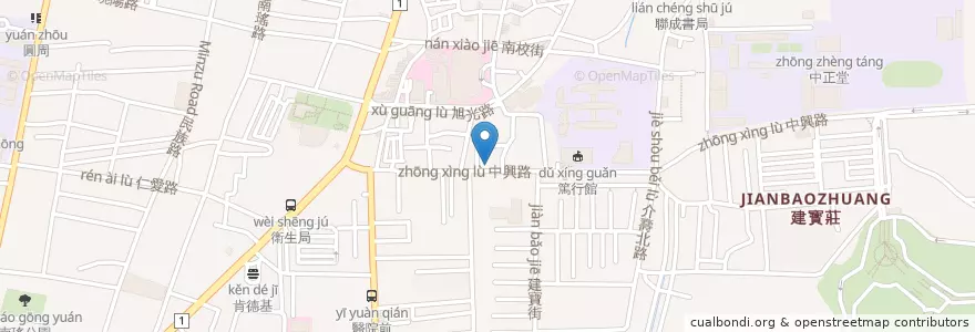 Mapa de ubicacion de 吳淑婉舞蹈學院 en تایوان, 臺灣省, شهرستان جانگوآ, 彰化市.