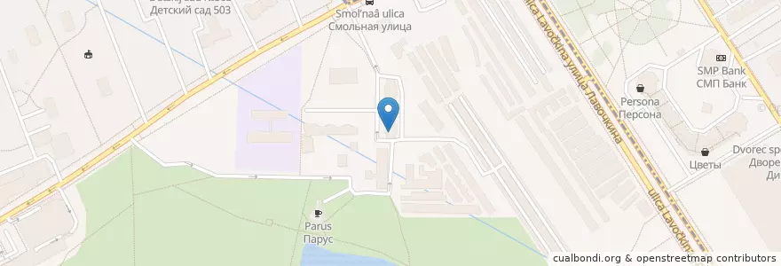 Mapa de ubicacion de Готика en Rusia, Центральный Федеральный Округ, Москва, Северный Административный Округ, Район Левобережный.