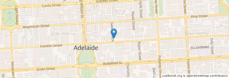Mapa de ubicacion de Peoples Choice credit union en Australien, Südaustralien, Adelaide, Adelaide City Council.