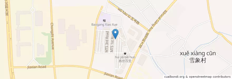 Mapa de ubicacion de 曼岛咖啡 en 中国, 广东省, 深圳市, 龙岗区.