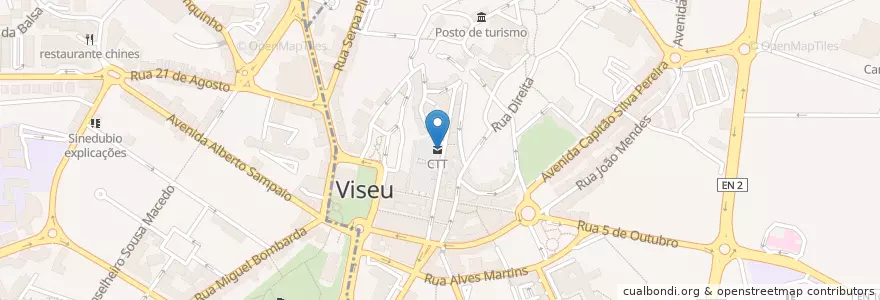 Mapa de ubicacion de Trapassa Snack Bar en البرتغال, الوسطى, فيسيو, فيسيو داو لافويش, فيسيو, União Das Freguesias De Viseu.