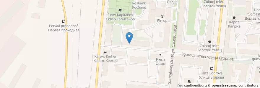 Mapa de ubicacion de Травмпункт en Rusland, Северо-Западный Федеральный Округ, Мурманская Область, Городской Округ Мурманск.