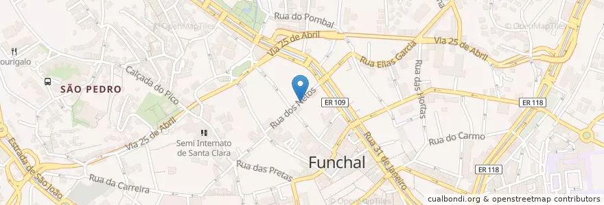 Mapa de ubicacion de Ateneu en 葡萄牙, Funchal (São Pedro).
