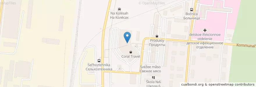 Mapa de ubicacion de Дэнисс en 러시아, Центральный Федеральный Округ, Московская Область, Городской Округ Подольск.