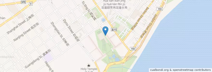 Mapa de ubicacion de 謝-古早味甘草芭樂 en Taiwan, 臺灣省, 花蓮縣, 花蓮市.
