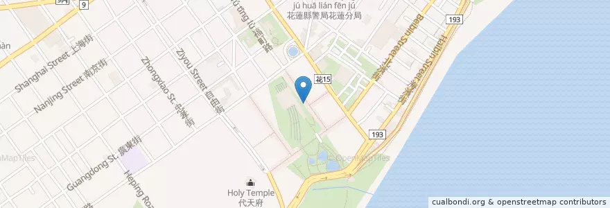Mapa de ubicacion de 來一客牛排 en Taïwan, Province De Taïwan, Comté De Hualien, Hualien.