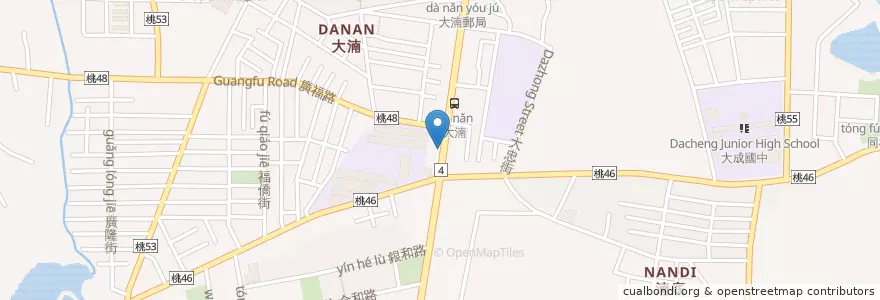 Mapa de ubicacion de 爭鮮迴轉壽司 en Tayvan, 桃園市, 八德區.