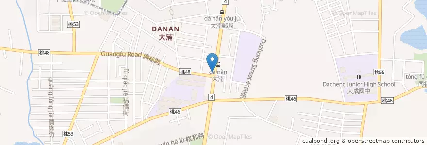 Mapa de ubicacion de 廣德診所 en 臺灣, 桃園市, 八德區.