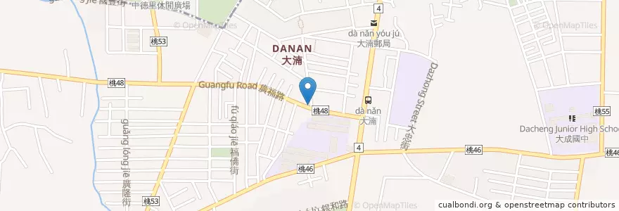 Mapa de ubicacion de 民和戲院 en Taiwan, Taoyuan, Bade District.