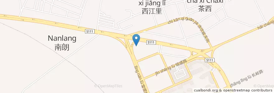 Mapa de ubicacion de 中山真爱妇科 en 中国, 広東省, 中山市, 南朗镇.