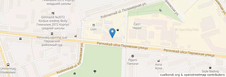 Mapa de ubicacion de Coffeetime en Russia, Distretto Federale Centrale, Москва, Восточный Административный Округ, Район Новогиреево.