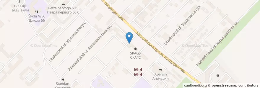 Mapa de ubicacion de Пандора en Rusia, Северо-Кавказский Федеральный Округ, Дагестан, Городской Округ Махачкала.